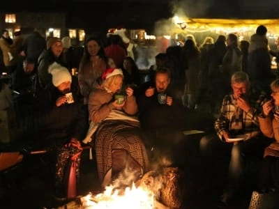 Kerstfeest bij de brug